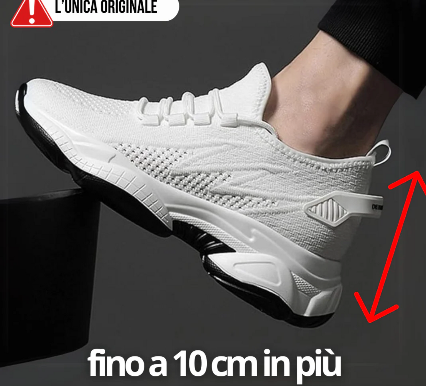 Scarpe unisex con rialzo da 5 a 10 cm - Pamaria
